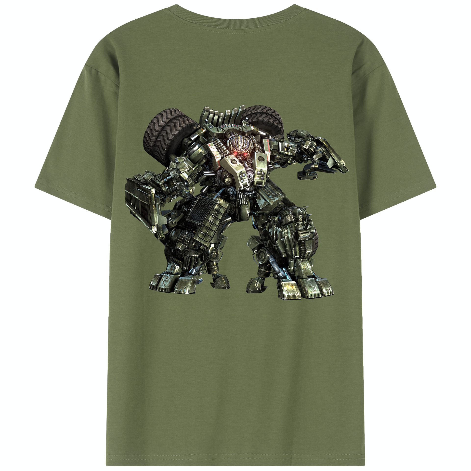 （画像用） Transformers トランスフォーマー 綿100％半袖Tシャツ（背面プリント）